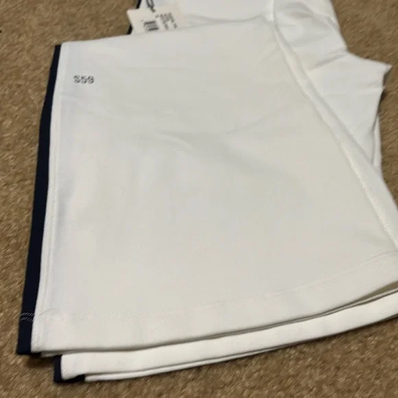 White and Navy Split59 Leggings - Picture 4 of 6